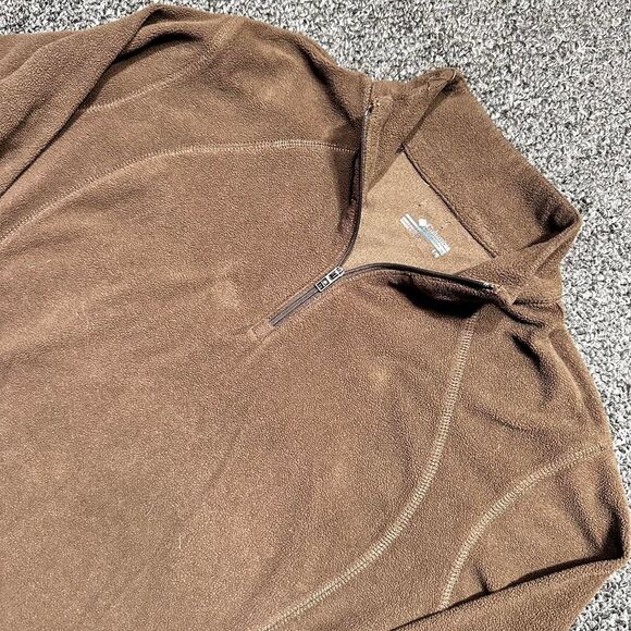 Columbia Fleece Zip-Up Jacket – Brown – Size L - Picture 1 of 6